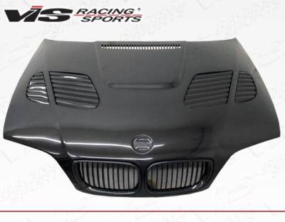 VIS Racing - Carbon Fiber Hood GTR Style for BMW 3 SERIES(E46) 4DR 1999-2001