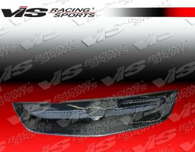 VIS Racing - 2002-2003 Honda Civic Si Hb Techno R Carbon Fiber Front Grill