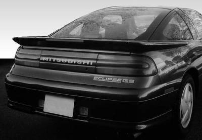 VIS Racing - 1990-1994 Mitsubishi Eclipse 3Pc Factory Style Wing With Light and No Wiper Hole